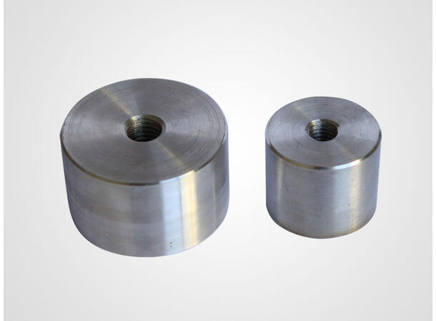 Earth boss Ø60 x 40mm M10 316L w/ bolt, washer & spring washer